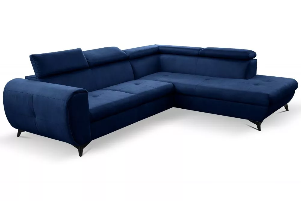 Dīvāns Mona Pik standard · Tumši zils · 217 × 260 × 75 cm