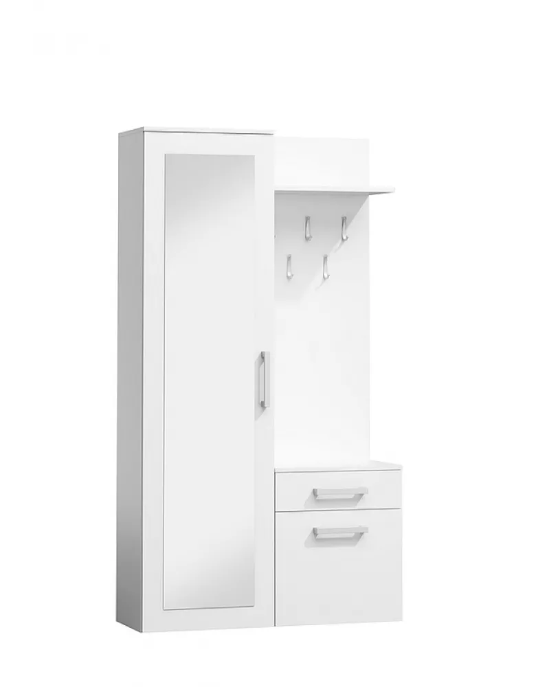 Koridora iekārta P - 004 · Balts · 105 × 40 × 180 cm