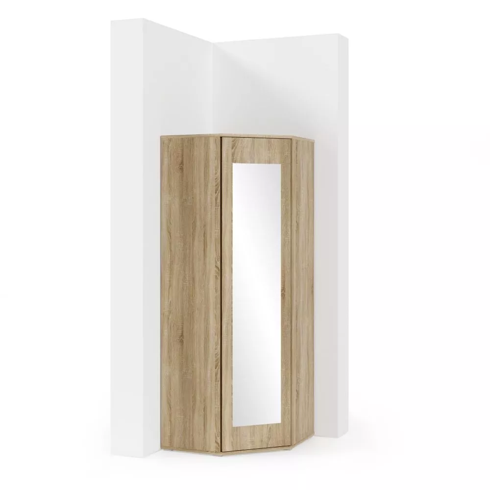Skapis Corner Wardrobe L · 70 × 70 × 185 cm