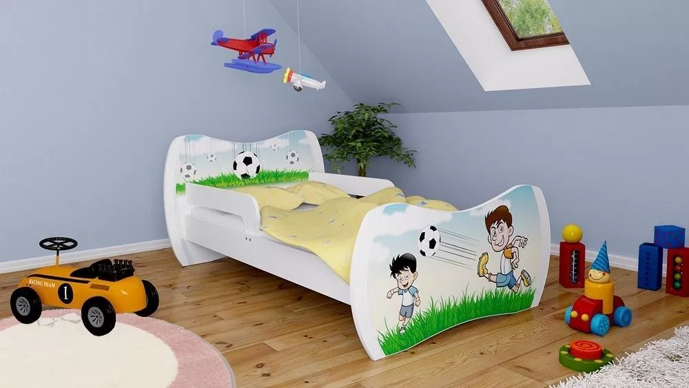 Bērnu gulta Dream L05 180x90 DM07 ar stelāžu Guļamvietas platums: 90 cm, Guļamvietas garums: 180 cm, · 114 × 184 × 71 cm