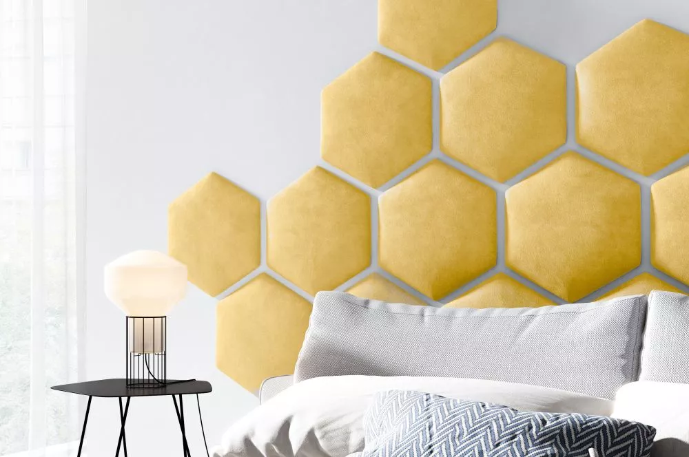 Panelis Wall Honey 5 cm · Dzeltens · 40.5 × 35.3 cm