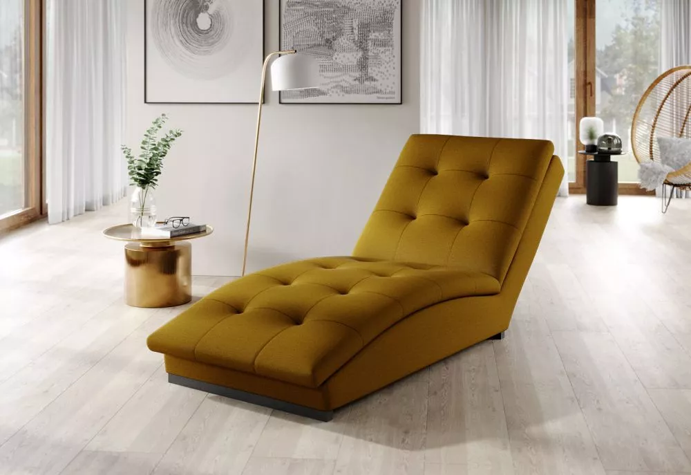 Mīksts krēsls Doro Lux Standard Sēdvietas dziļums: 116 cm, · Dzeltens · 85 × 170 × 95 cm