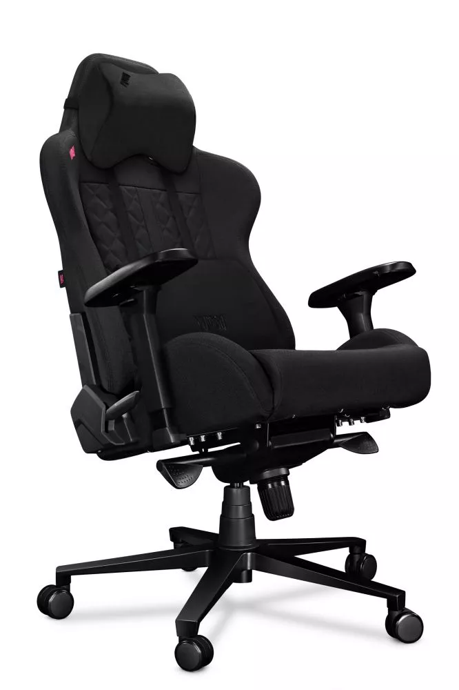 Datorkrēsls Yumisu 2050 Korpusa krāsa: melns, Elementu krāsa: melns, Sēdvietas platums: 39 cm, · 70 × 70 × 133 cm