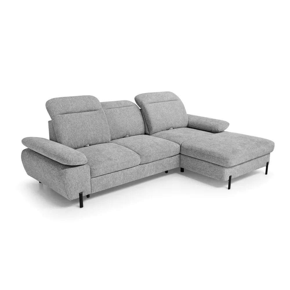Dīvāns Sienna Mini Standard · Tumši pelēks · 190 × 285 × 93 cm