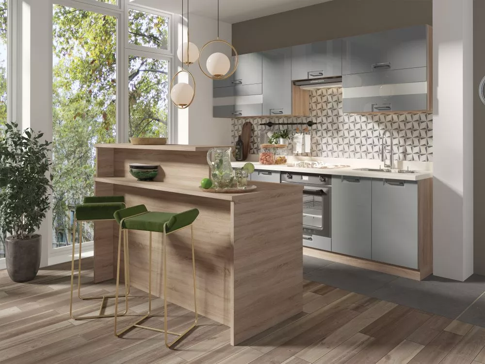 Galds KW+KND · Sonoma · 166 × 114 × 70 cm