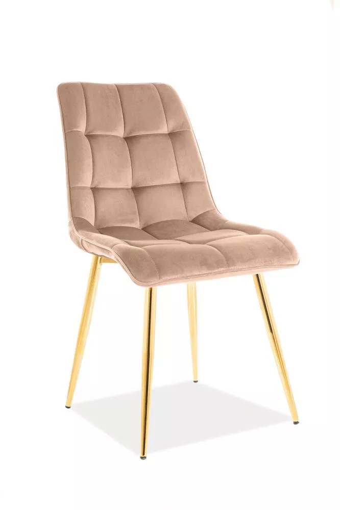 Krēsls Chic Gold Velvet · Bēšs · 88 × 50 × 41 cm