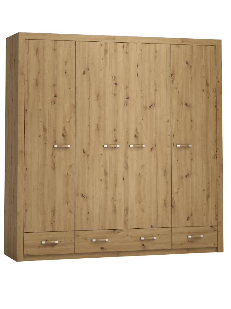 Skapis Megan MG-S200 · Ozols artisan · 200 × 54 × 202 cm