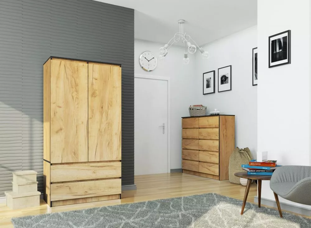 Skapis S902D2SZ · 90 × 51 × 180 cm