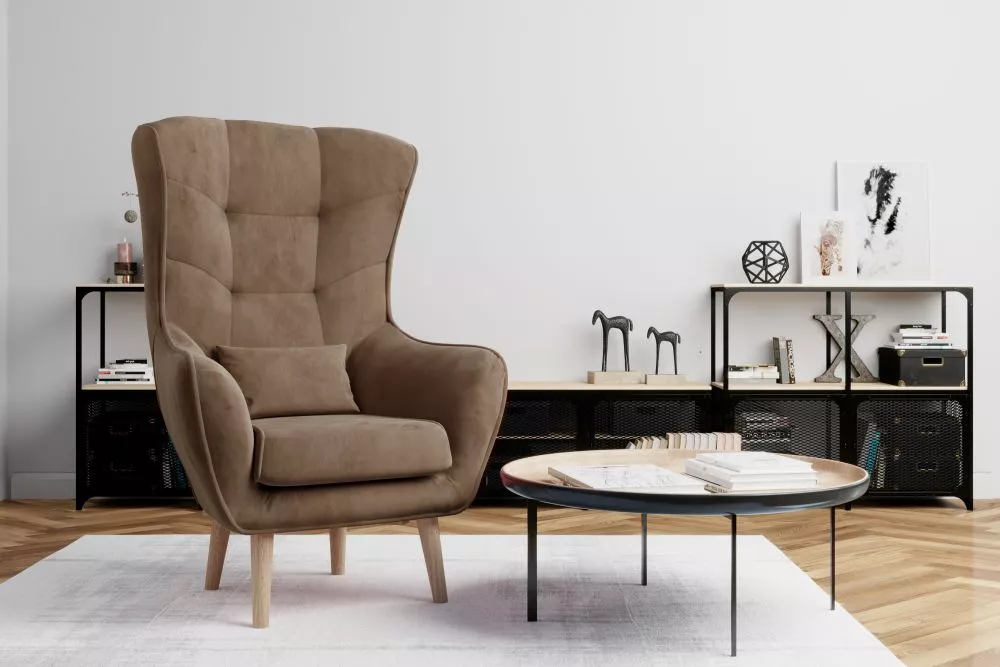 Mīksts krēsls Arti standard Sēdvietas dziļums: 46 cm, · Brūns · 80 × 91 × 105 cm
