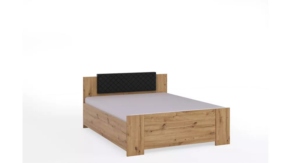 Gulta Bono BO-03 Premium ar stelāžu Guļamvietas platums: 160 cm, Korpusa krāsa: ozols artisan, Guļamvietas garums: 200 c