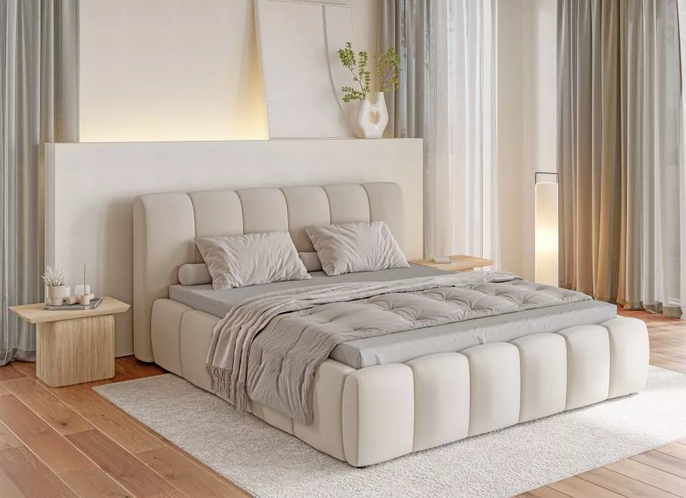 Gulta Lunda ar stelāžu Guļamvietas platums: 160 cm, Guļamvietas garums: 200 cm, stelāžas tips: metāla, · 190 × 234 × 103