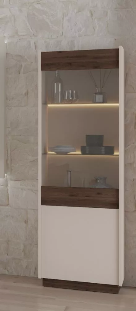 Sekcija Kobe 101 ar LED Korpusa krāsa: bēšs, · 60 × 40 × 190 cm