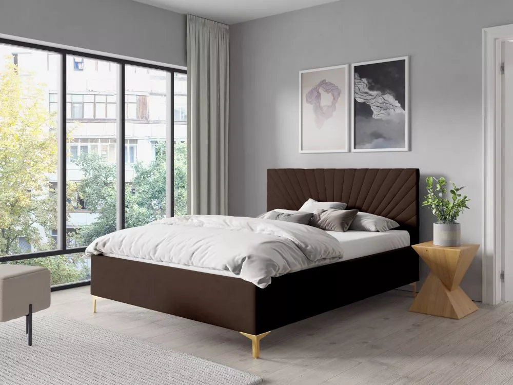 Gulta PK29 Basic ar stelāžu Guļamvietas platums: 90 cm, Guļamvietas garums: 200 cm, stelāžas tips: koka, · Tumši brūns ·
