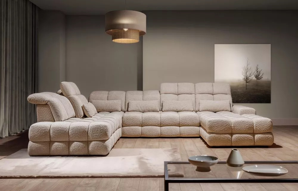 Dīvāns Magnelio Prestige U 2 Standard · Bēšs · 280 × 342 × 87 cm