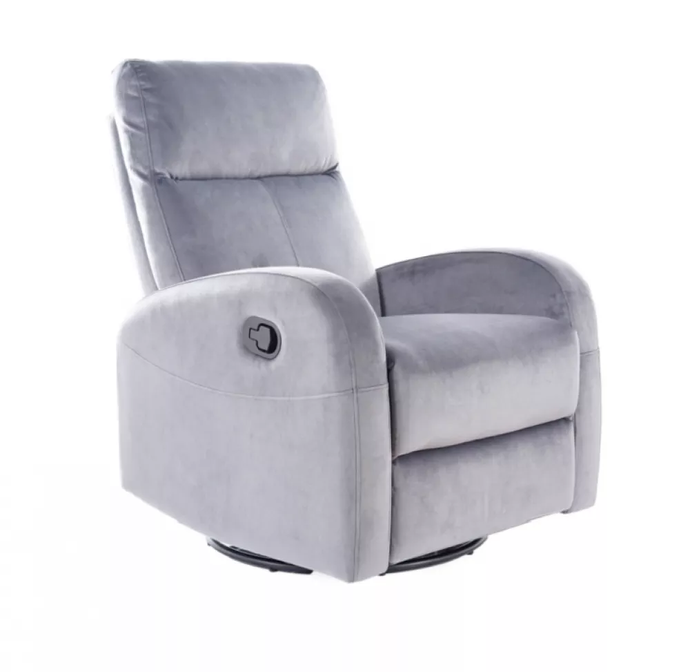 Krēsls Olimp Comfort Velvet · Pelēks · 101 × 72 × 160 × 55 cm