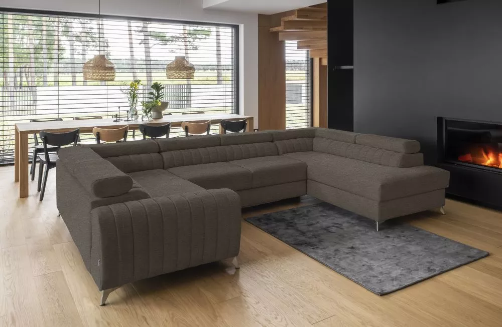 Dīvāns Louis Premium Standard · Brūns · 202 × 340 × 72 cm