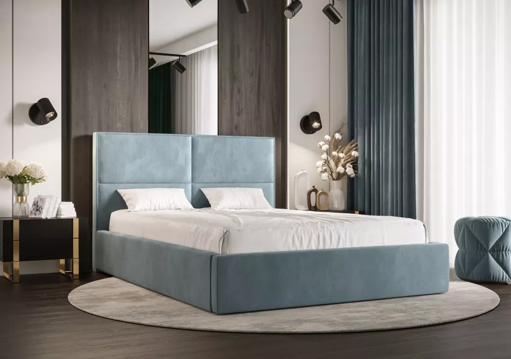 Gulta Apollo Standard ar stelāžu Guļamvietas platums: 180 cm, Guļamvietas garums: 200 cm, stelāžas tips: koka, · Gaiši z