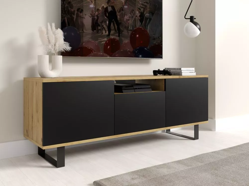 TV tumba Logan RTV Premium ar LED · 150 × 40 × 56 cm