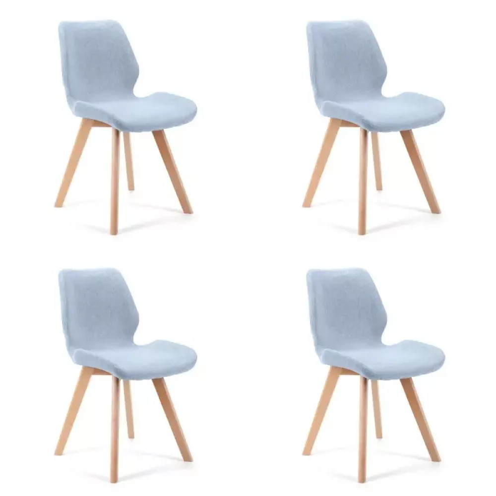Krēsls Sweet SJ.0159 Set · Gaiši zils · 82.5 × 45.5 × 59 cm