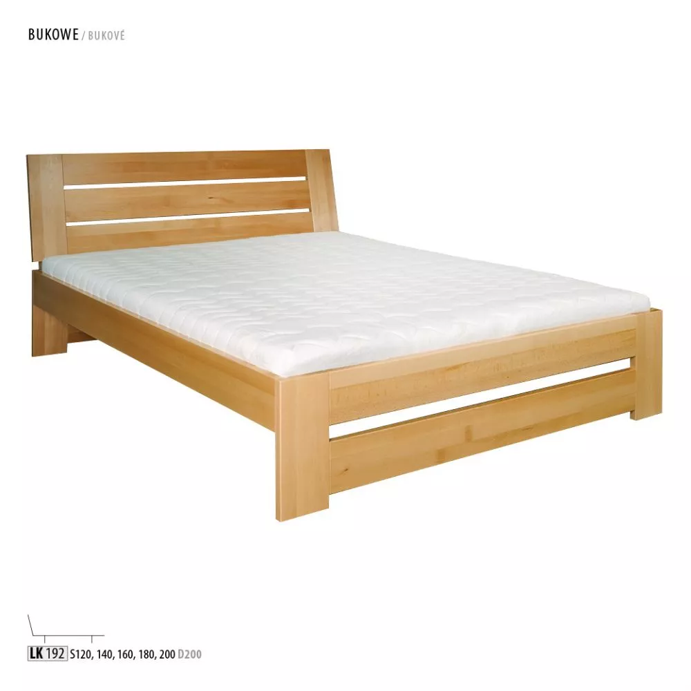 Gulta LK 192/82 ar stelāžu Guļamvietas platums: 140 cm, Guļamvietas garums: 200 cm, stelāžas tips: koka, · Dižskābardis 