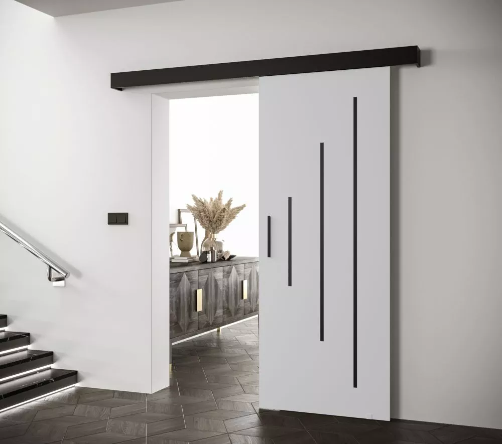 Bīdāmās durvis Salwador Y Black · Balts · 90 × 204 cm