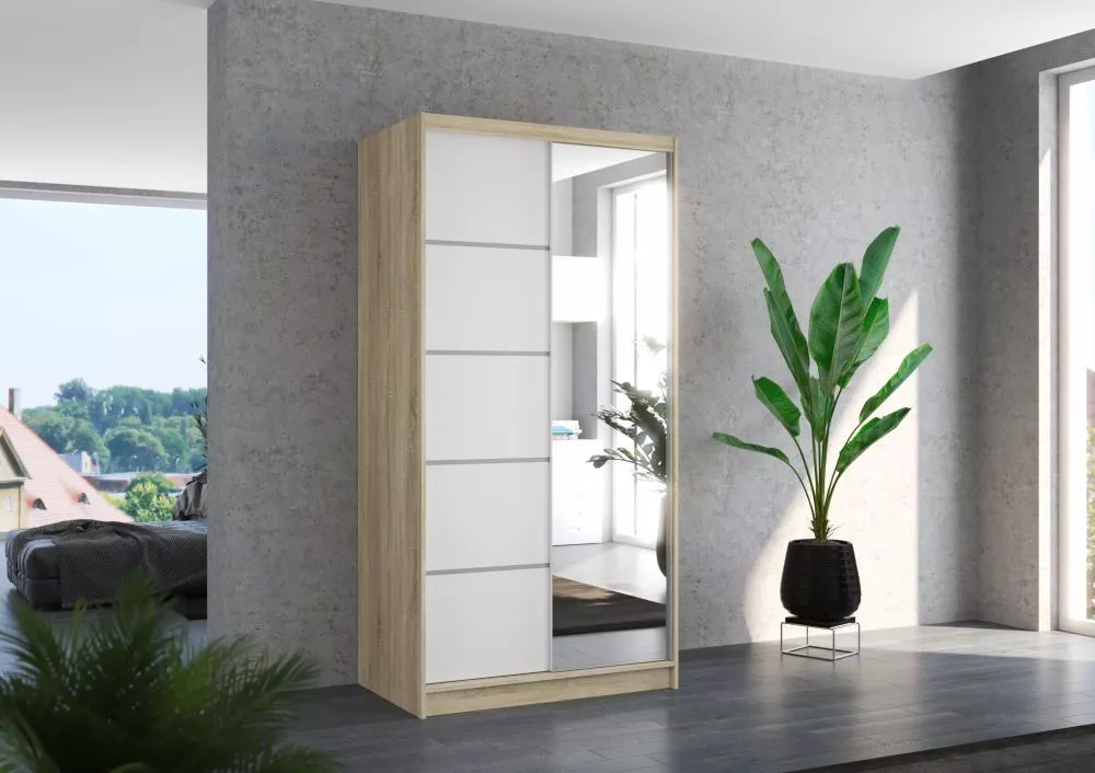 Skapis Orlando Mirror · 100 × 58 × 200 cm