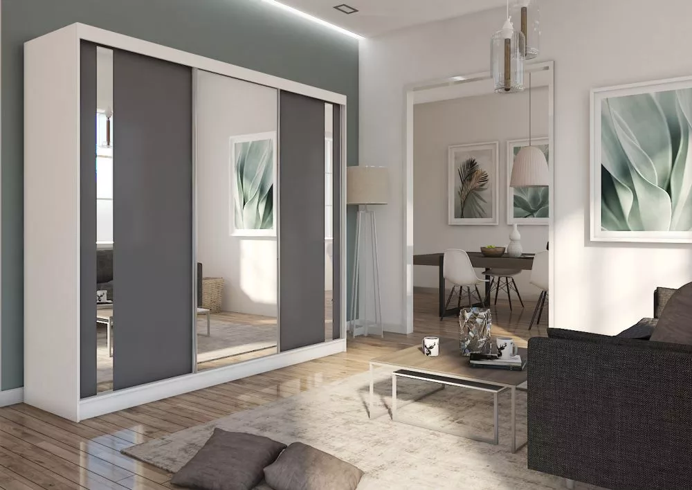 Skapis Gracja 240 ar LED · 240 × 61 × 216 cm