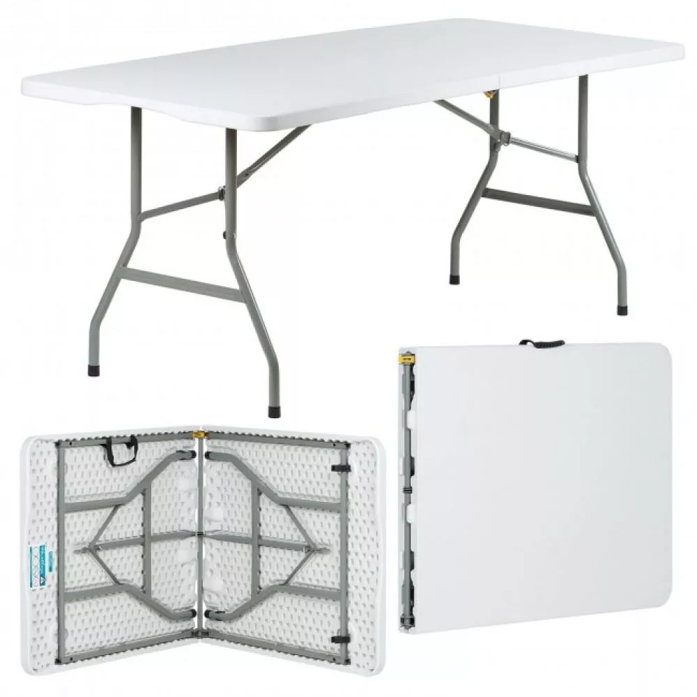 Galds Folding table · Balts · 152 × 70 × 74 cm