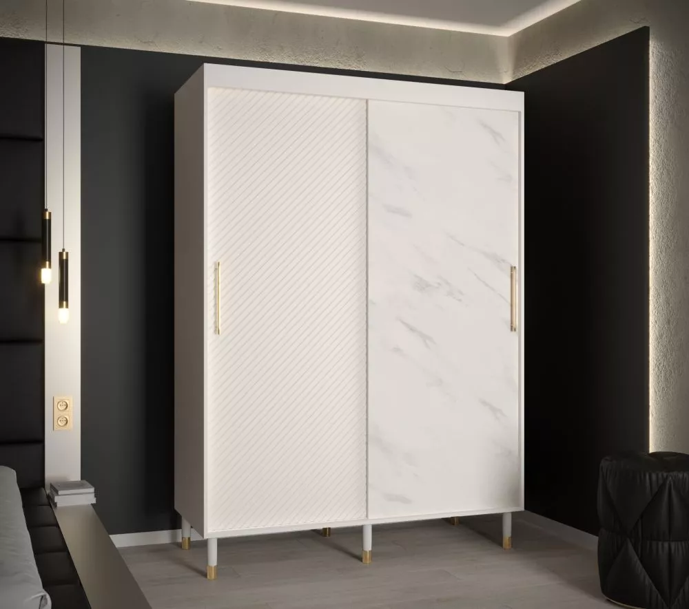 Skapis Calipso Jodelka Marmur · 150 × 62 × 208 cm