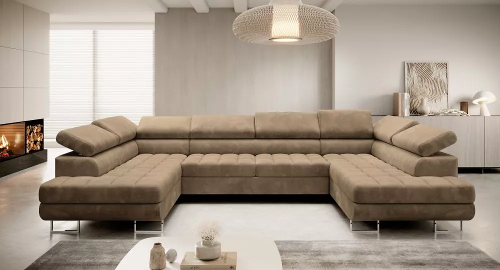Dīvāns Corner 158 Premium standard · Brūns · 201 × 335 × 87 cm