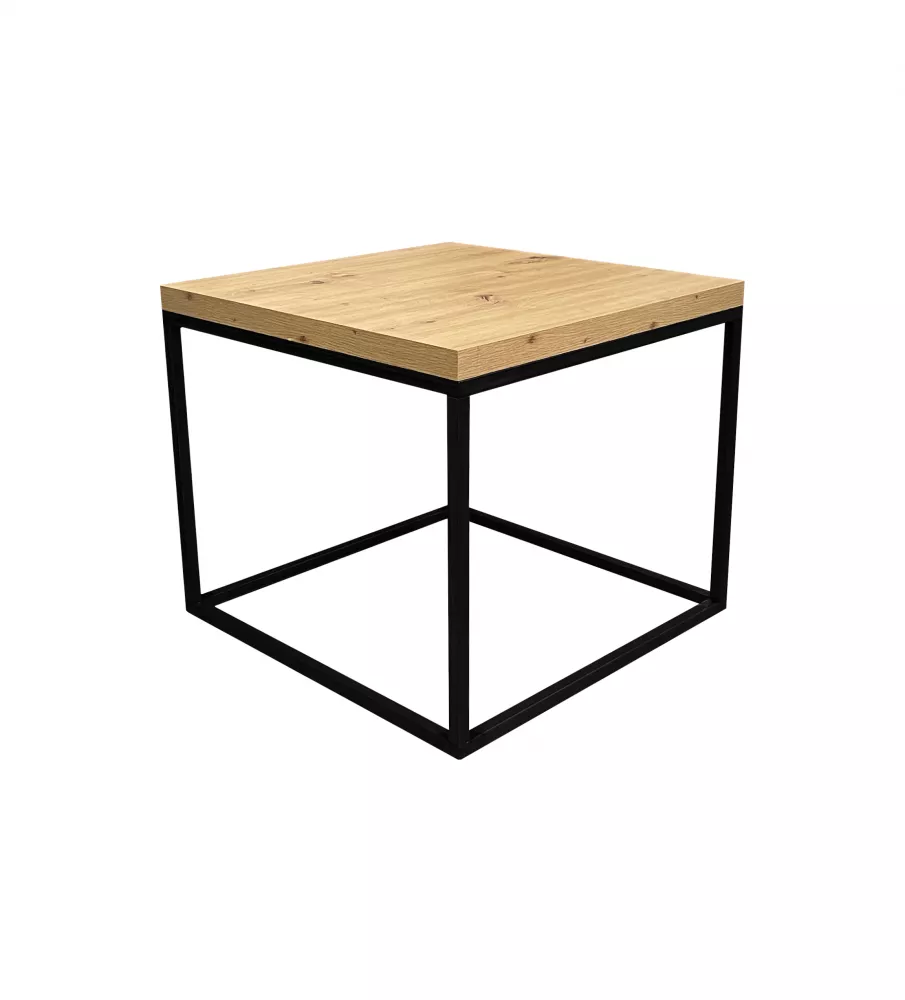 Žurnālgalds Lana Loft · Ozols artisan · 60 × 60 × 50 cm