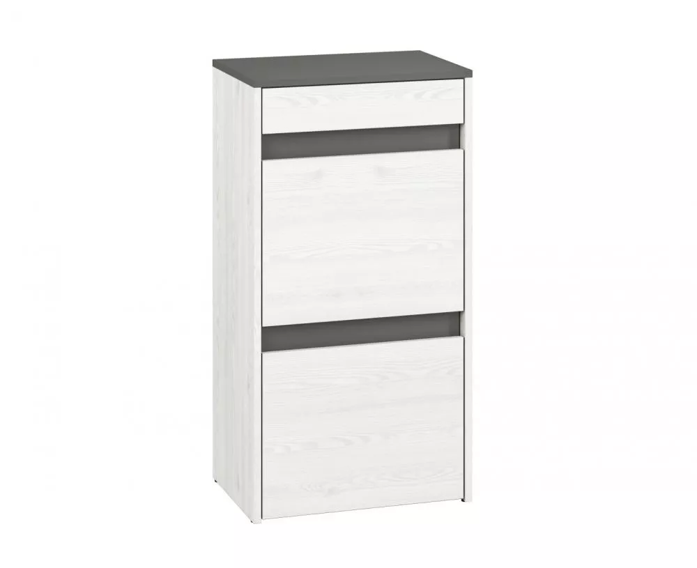 Apavu plaukts Hyga 04 Korpusa krāsa: balināta priede, · 50 × 94 × 34 cm