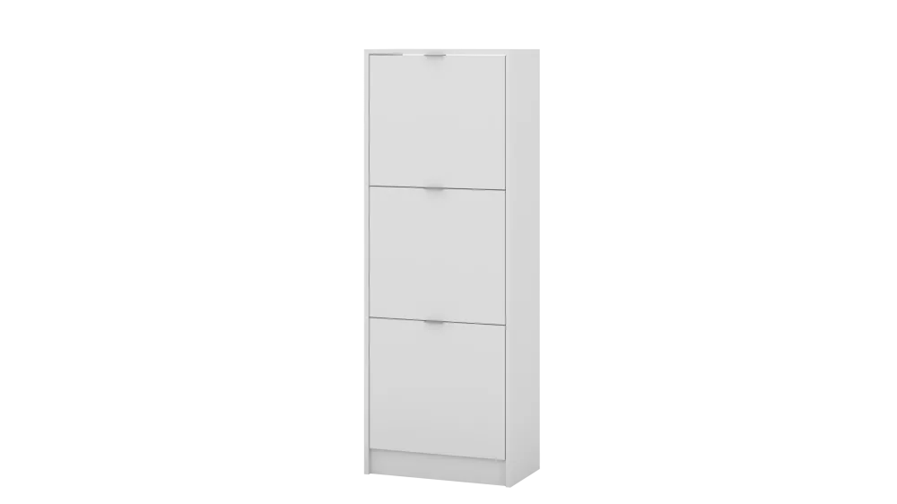 Apavu plaukts Moon 03 · Balts · 48.9 × 134.6 × 28 cm