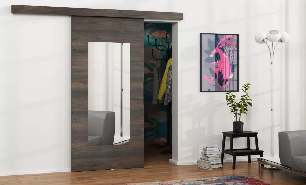 Bīdāmās durvis Malibu M-7 · Tumšais osis · 96 × 205 cm