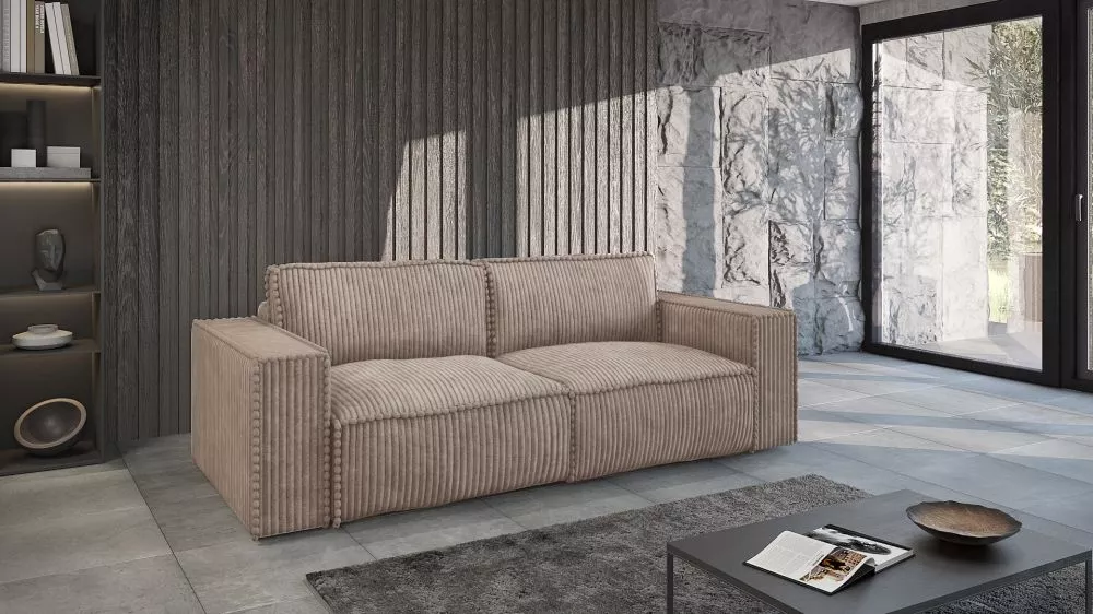 Dīvāns Tilia 3 Standard · Kapučino · 102 × 240 × 86 cm