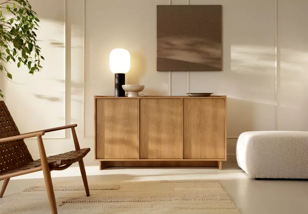 Kumode Yasumi K147 · Karameļu ozols · 147 × 39 × 82 cm