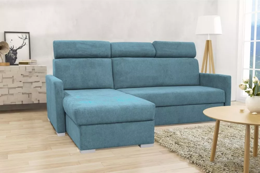 Dīvāns Hugo Mini Relax standard · Tirkīzs · 160 × 217 × 100 cm
