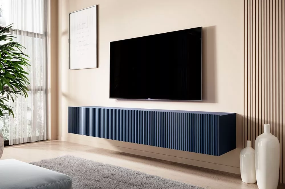 TV tumba Nicole RTV 200 2K1SZ W · Zils · 200 × 45 × 33 cm