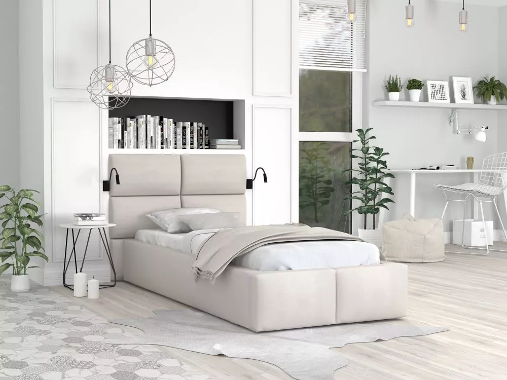 Gulta Denver Premium Standard ar stelāžu Guļamvietas platums: 120 cm, Guļamvietas garums: 200 cm, stelāžas tips: metāla,