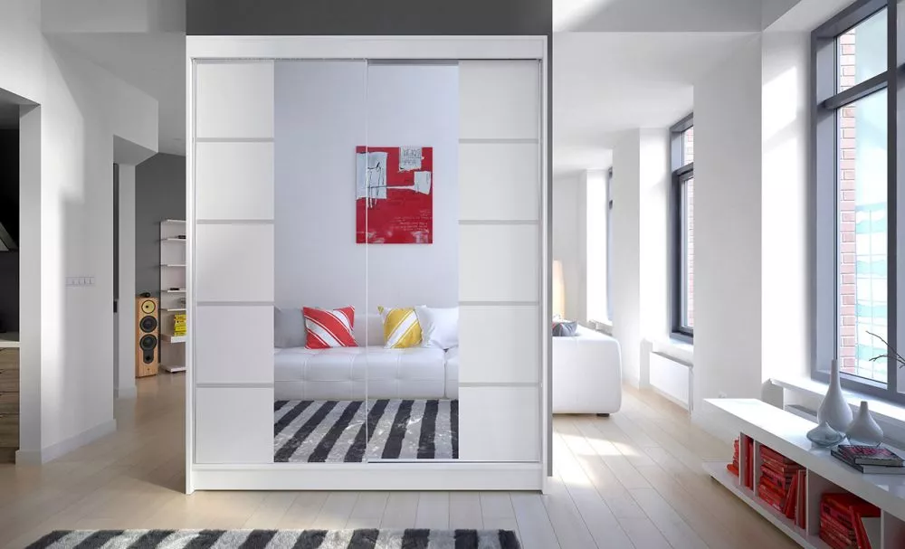 Skapis Nordic Classic · Balts · 150 × 58 × 200 cm