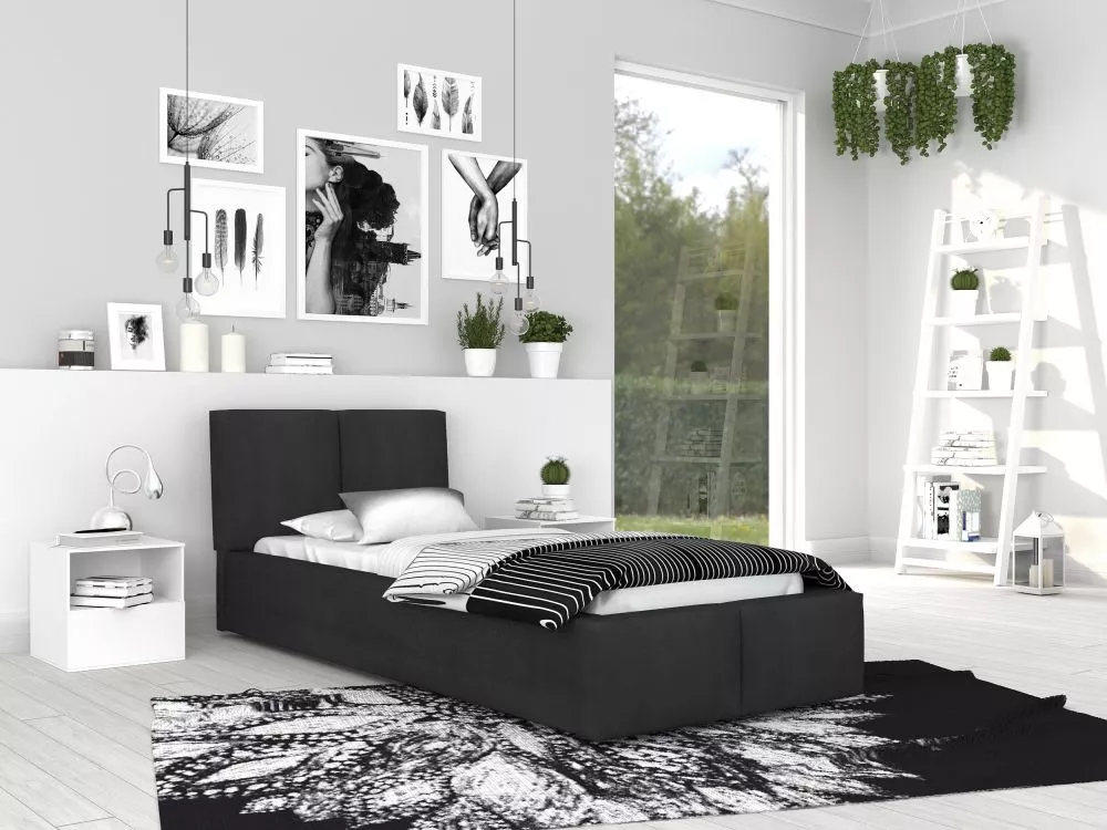 Gulta Fresia Premium Standard ar stelāžu Guļamvietas platums: 90 cm, Guļamvietas garums: 200 cm, stelāžas tips: metāla, 