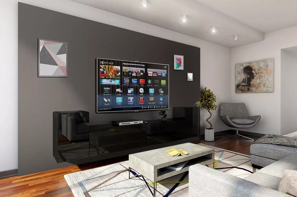 Sekcija Concept 33 · Melns · 240 × 35 × 60 cm