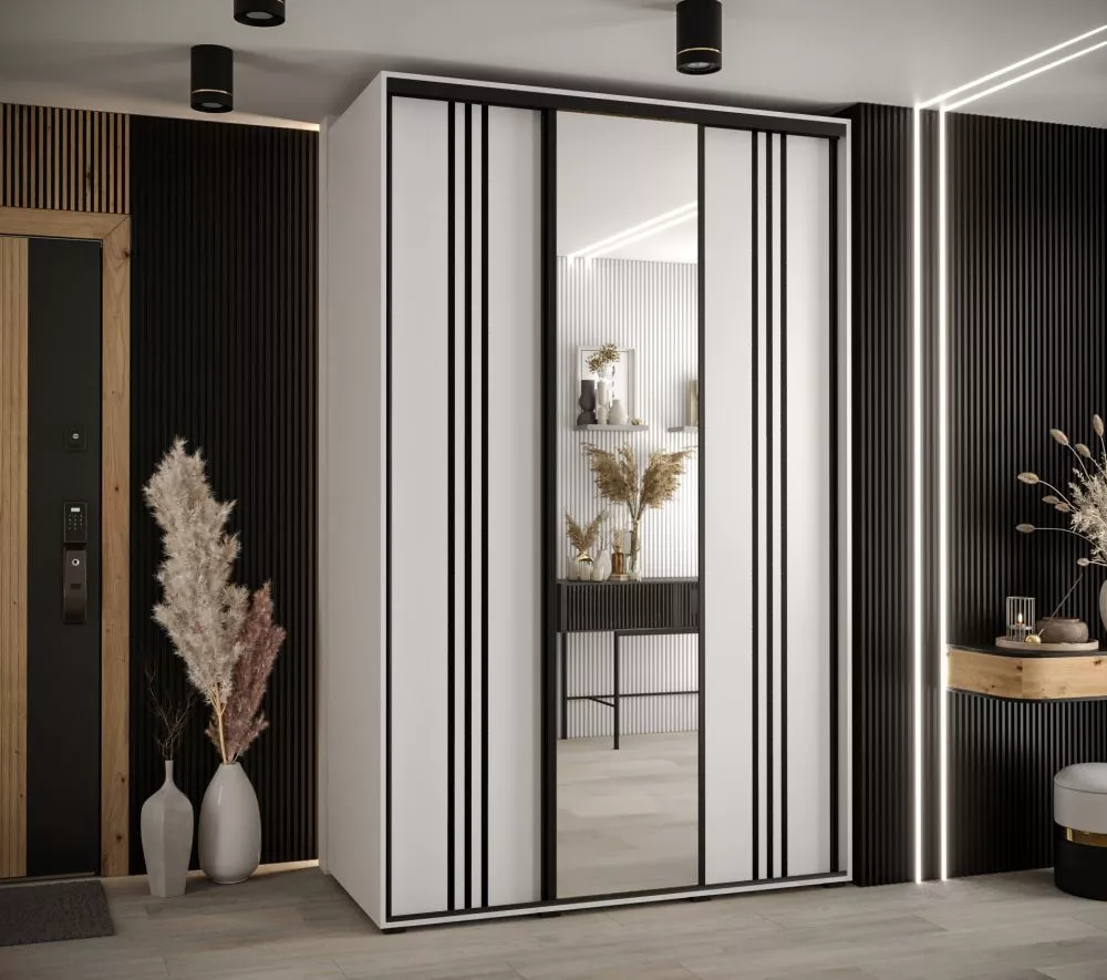 Skapis Cannes 7 · Balts · 150 × 60 × 205.2 cm