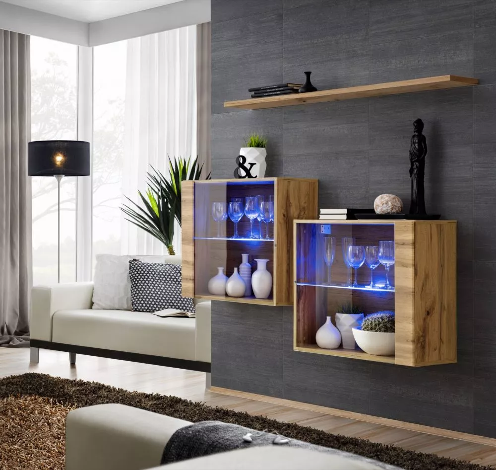 Plaukts Switch SB 3 · Ozols votāns · 130 × 110 × 30 cm