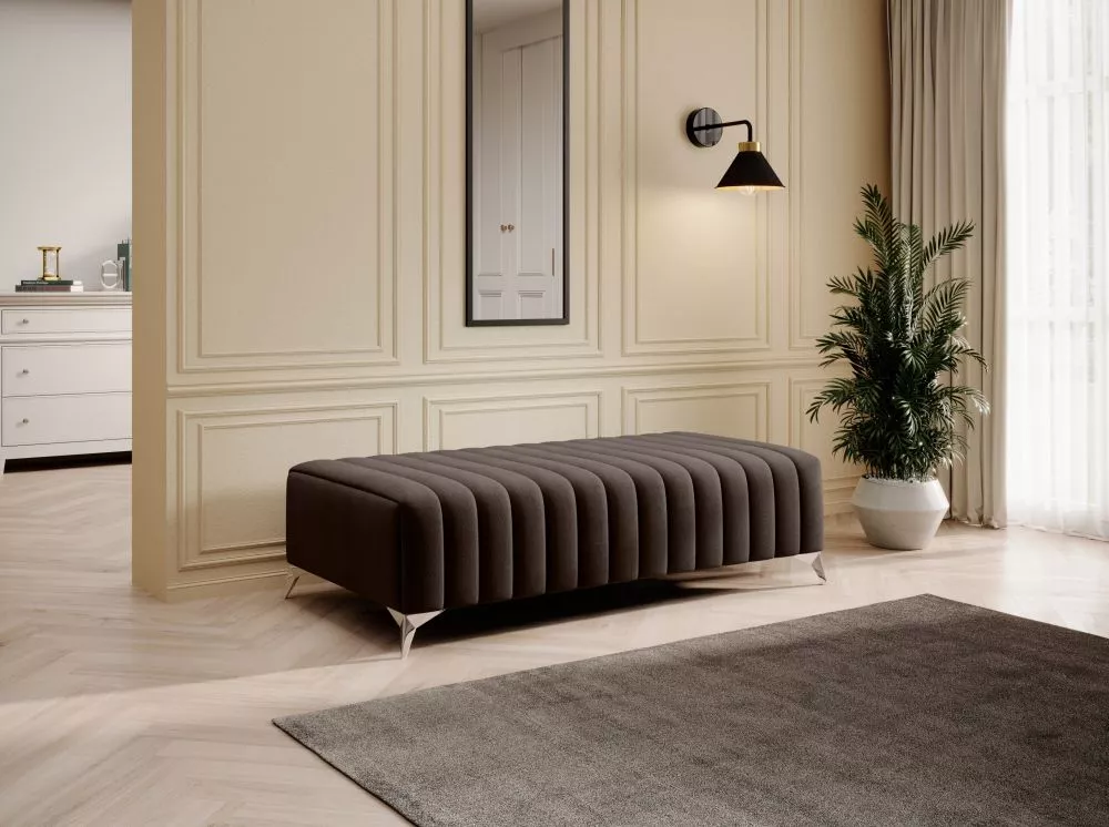 Pufs Laurence P Premium Standard Auduma numurs: Nube 22, · Tumši brūns · 132 × 36 × 64 cm