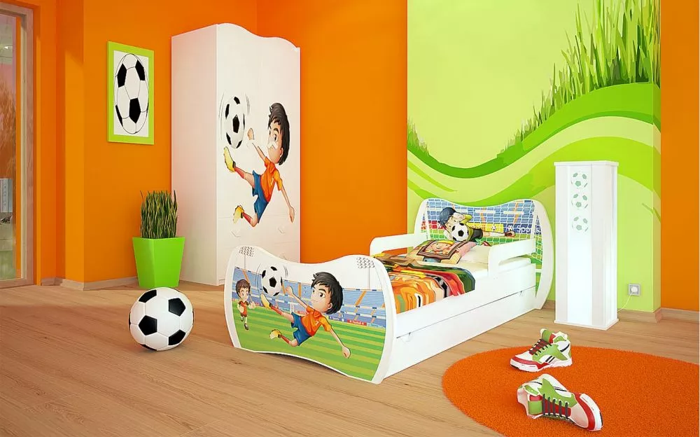 Bērnu gulta Dream L04 160x80 DM27 ar stelāžu Guļamvietas platums: 80 cm, Guļamvietas garums: 160 cm, · 104 × 164 × 71 cm