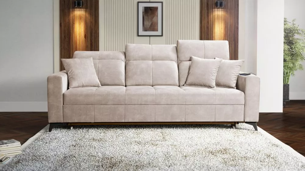 Dīvāns Inez Sofa standard · Bēšs · 100 × 235 cm