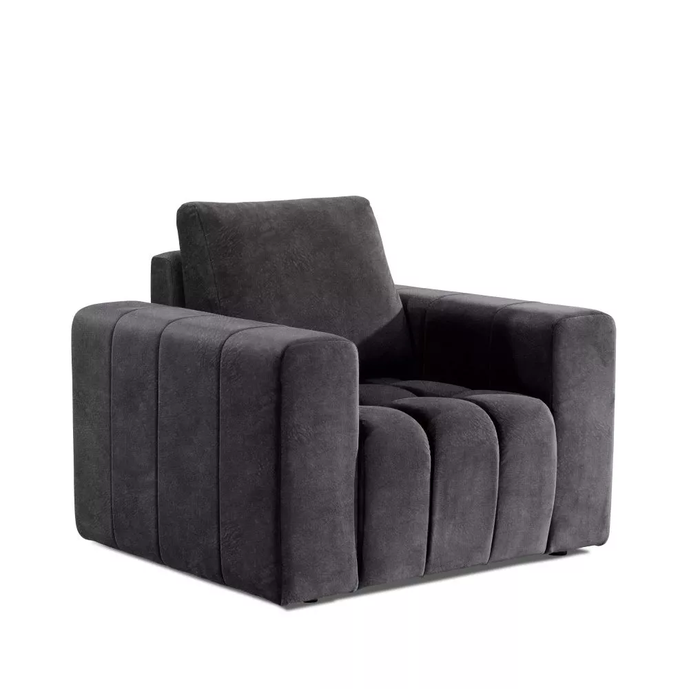 Mīksts krēsls Lazaro 1S Standad · Tumši pelēks · 108 × 89 × 85 cm