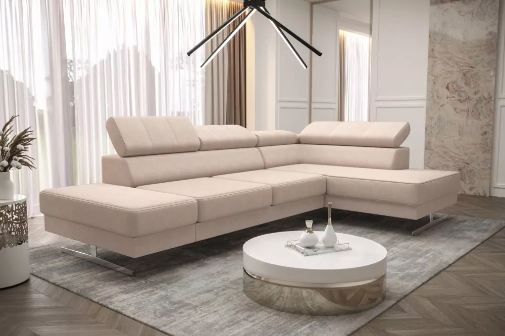 Dīvāns Emporio Mini Standard · Gaiši bēšs · 180 × 300 × 79 cm