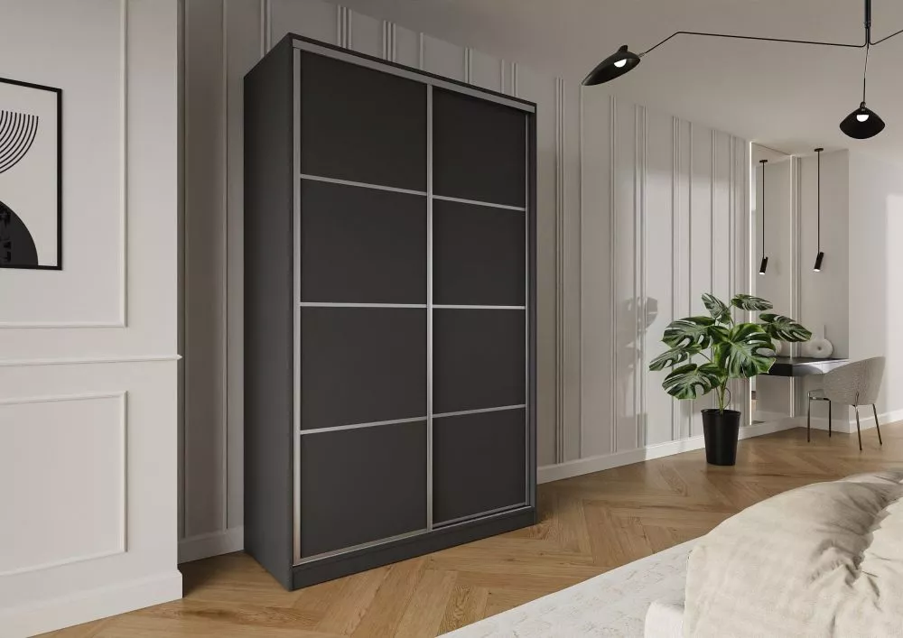 Skapis Trend 3 · Grafīts · 150 × 60 × 245 cm